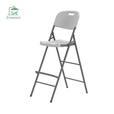 China EMERSON Portable Easy Carry Indoor Folding Chairs Folding Stool Bar Furniture Plastic Outdoor Folding Chair for sale