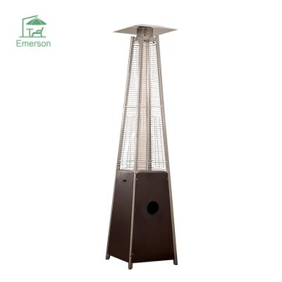 China EMERSON Outdoor Patio Garden Stainless Steel Stocked Heater Industrial Pyramid Electric Gas Patio Heaters for sale