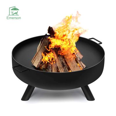 China EMERSON High Quality Iron Fire Pit Patio Furniture Outdoor Garden BBQ Grill Fire Pit Stocked for sale