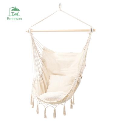 China EMERSON Hammock Chair Garden Outdoor 320G Modern Canvas Hammock Chair Swing Hammock Hanging Chair for sale