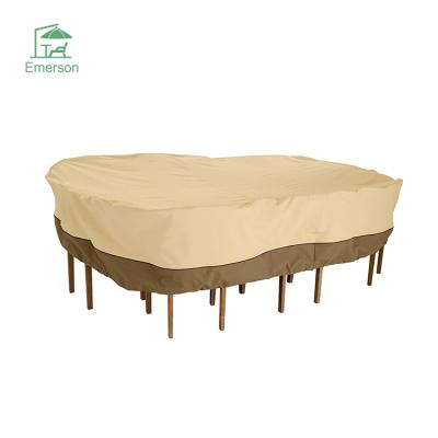 China EMERSON Outdoor Garden Furniture Set Square Tables and Chairs Cover Modern Garden Patio Cover for sale