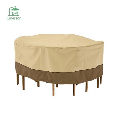 China EMERSON Outdoor Furniture Cover Garden Modern Patio Round Table and Chair Set Cover for sale