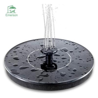 China EMERSON Outdoor Free Standing Floating 1.4W Modern Solar Water Pump Solar Fountain for Birdbaths, Gardens, Ponds for sale