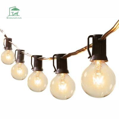 China EMERSON Hot Selling Outdoor Patio Durable Waterproof High Quality Cable Decorate Light Solar Garden LED String Light for sale