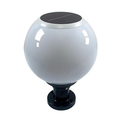 China Solar Garden Lights Pillar Light Ball Outdoor 300MM Villa Park Square Post Top Led Wall Lamp Globe Decorative Landscape for sale