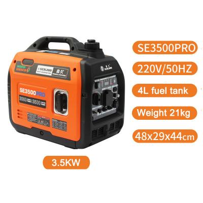 China 3.5kw Silent Inverter Gasoline Generators for Home 220V Portable Outdoor Emergency for sale