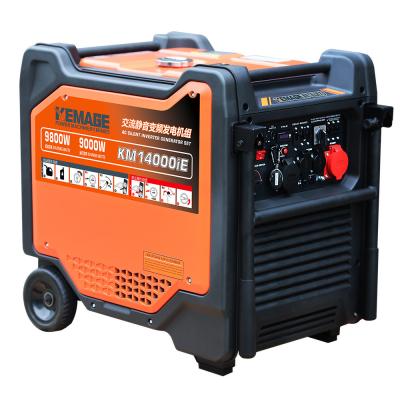 China Portable Super Silent Inverter Power Generator with 9800W Output and 50Hz Frequency for sale