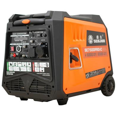 China 230V Rated Voltage Gasoline Portable Generator SE7500PRO-C for Outdoor Power Needs for sale