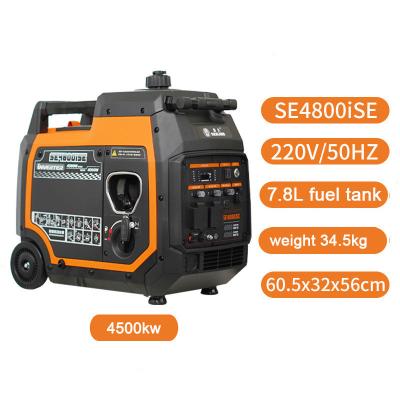 China 230V Rated Voltage Home Generator 4.5KW Portable Power Petrol Gasoline Generator for sale