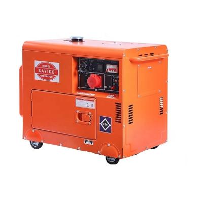 China 220v/380v Output Voltage 6KW Portable Diesel Generator Sets for and Mine Operations for sale