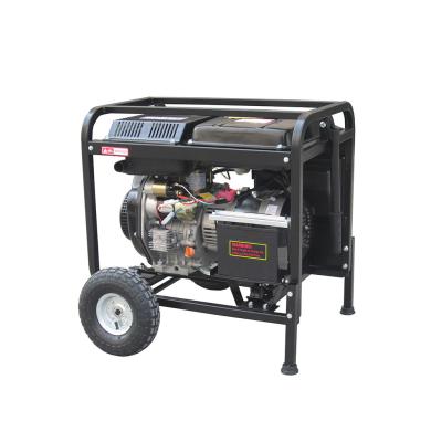 China Single-Phase 6/8/10kW Three-Phase 380V Electric Portable Diesel Generator 120KG 3600RPM for sale