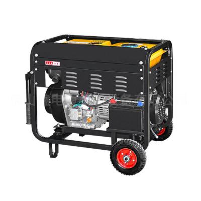 China Household 220V 60HZ V-twinL-single 4-cycle Diesel Generator 6/8/10kW with 120KG Weight for sale