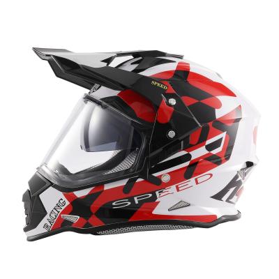 China Mode Kleinkopf Umfang Männer Vollgesicht Helm Ende ABS Offroad Rallye Helm zu verkaufen