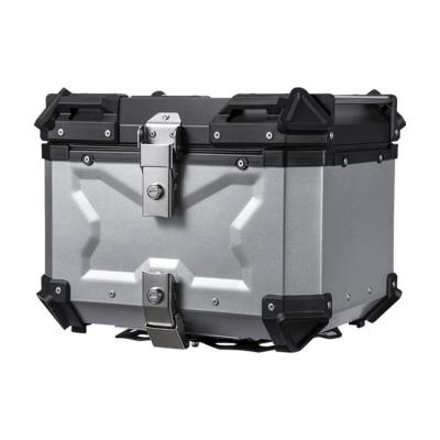 China Aluminum Motorcycle Trunk 45L Flat/Embossed Design for Multi-Color and Multi-Capacity for sale