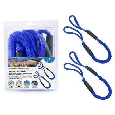 China Elastic Polyethylene + Latex Rope Shock Absorb Dock Moor Boat Bungee Dock Line For Boat Kayak for sale