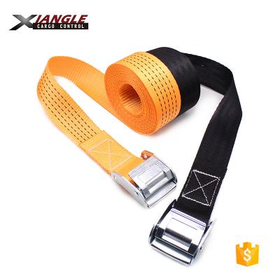 China Adjustable Polyester 2 Inch 50mm Tie Downs Cargo Lashing Belt With Cam Buckle Webbing 1200kgs Endless Tie Downs for sale