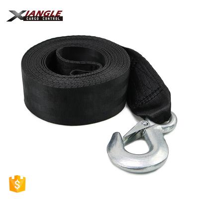 China Polyester 4 Inch Winch Link Lashing Down Straps Car Luggage Safety Polyester Cargo Strap For Transport for sale