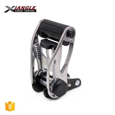 China Aluminum handle with new padded handle recommendation 1 inch ratchet buckle for belt strap trailer and motorcycle tie downs strap for sale