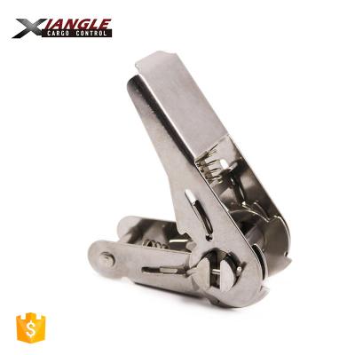 China 1 inch quick release belt buckle ratchet buckle 304 stainless steel 2.5cm webbing 2.5cm webbing sales 800kgs for sale