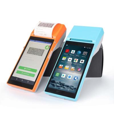 China Android 4G Stores POS Terminal with Built-in Printer POS Device Portable NFC Card Reader for Retail Restaurant for sale