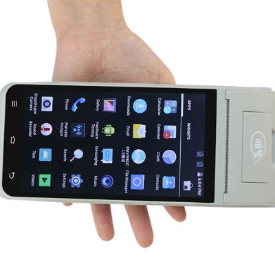 China SDK Payment Smart Mobile Terminal 5 Inch Fingerprint Scanner Handheld Device With Biometric Terminal Android PDA Printer for sale