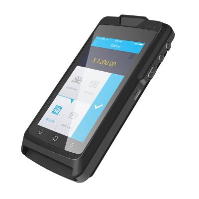 China Mobile Payment Services 4 Inch LCD With Touch Screen Android Handheld Mobile Terminal Payment Tech Support Card Reader Financial Device for sale