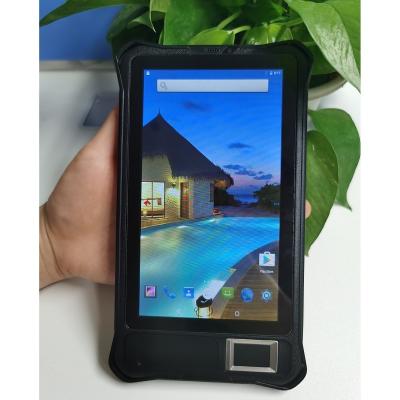 China Waterproof 7 Inch Tablet Tablet Rugged Fingerprint FBI Certified Android 7.0 Biometric Tablet Rugged Time Attendance Device for sale