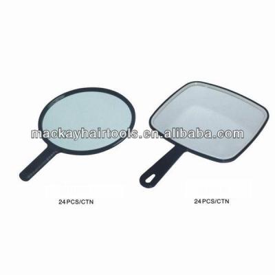 China Hand Mirrors Beauty Salon Hand Mirror Plastic Cheap Round And Square Hand Mirror for sale