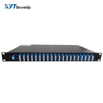 China WDM Network 2 Input 36 Output 1270-1610nm 18 Channel Wave Division Multiplexer Dual Fiber MUX DEMUX CWDM for sale