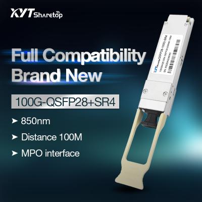 China XYT-QSFP28-SR4 100G 850nm 100M LC MPO XYT QSFP28 SR4 Optical Module for sale