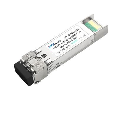 China DWDM Telecom 10G DWDM SFP+ Fiber Optic Module 80km Compatible With Huawei Switch for sale