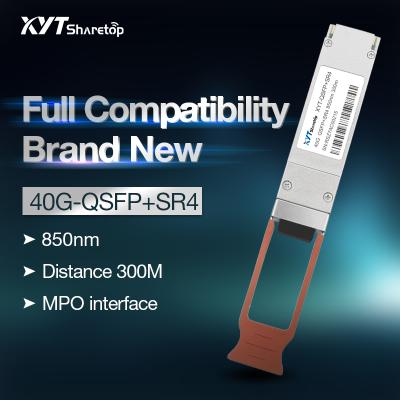 China Compatible FTTX Huawei QSFP 40G 300m 850nm 40Gb/s fiber equipment mod transceiver optical terminal equipment for sale