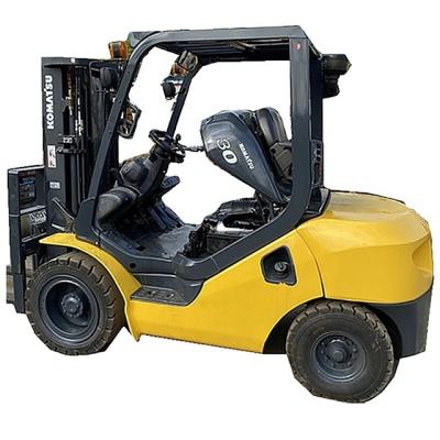 China Good hotels price KOMATSU FD30 diesel forklift, fd25 fd30 fd35 fd40 fd45 fd50 3 stages 2.5t 3t 3.5t 4t 5t used forklift for sale