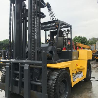 China Building material shops 15 ton KOMATSU forklift truck diesel forklift Japan fd150 original 16 ton KOMATSU fd160 for sale