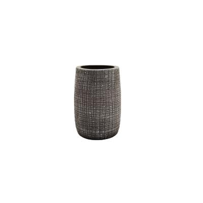 China Sustainable Hot Sale Bathroom Accessories Plaid Style Modern Tumbler Mug for sale