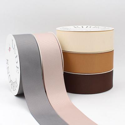 China Recyled China factory designer custom rpet coarse grain grosgrain ribbon roll for sale