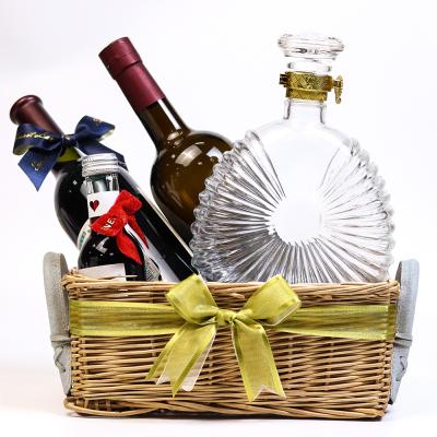 China Luster Personalized Luxury Decorative Custom printed Pre-tied elastic bow satin ribbon bow for wine baskets gift set for sale