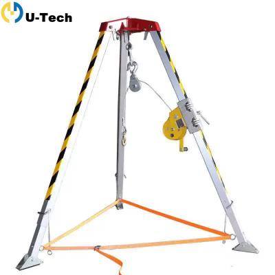 China Emergency Rescue Shandong U-Tech Rescue Safety Tripod Confined Space Rescue Tripod With Winch for sale