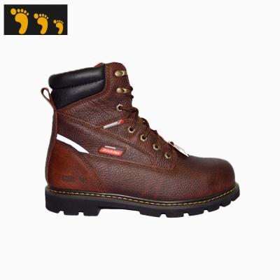 China High Quality 2.0-2.2mm Waterproof Tumbled Grain Leather Insulated Steel Toe Work Boots for sale