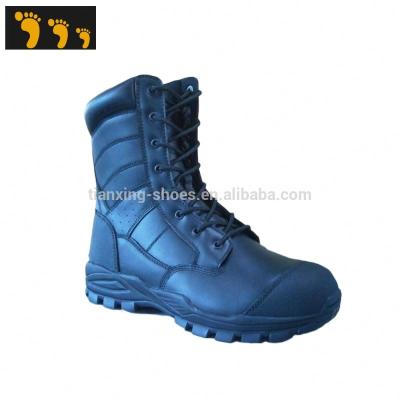 China Fashion created black army combat military boots with zipper for sale EU 39-46# for sale