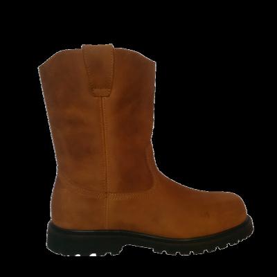 China Cow Crazy Horse Leather Wellington Boots for sale