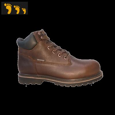 China Bestseller Waterproof Genuine Leather 2.0-2.2mm Tumbled Lightweight Oil And Slip-Resistant Steel Toe Safety Shoes Boots for sale