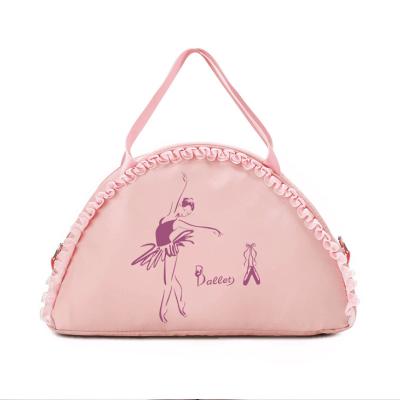 China New High Quality High Quality Printed Kids Travel Gym Dance Sports Duffle Ballet Zipper Rolling Oxford Cloth Dancing Bag For Kids for sale