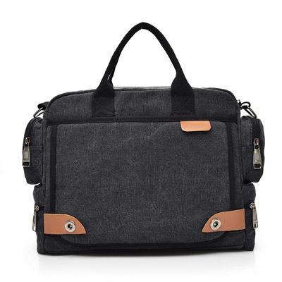 China High Quality Fashion Laptop Handbags Briefcase Men Shoulder Messenger Bag Large Capacity Canvas Casual Handbags for sale