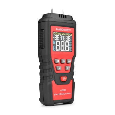 China 7 Types HABOTEST HT632 Color Small HD Digital LCD Moisture Meter Wood Detector Portable LCD Display for sale