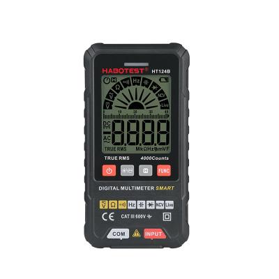 China YES HABOTEST HT124B AC DC Smart And Mobile Phone Small Multimeter Auto Digital Multimeter for sale