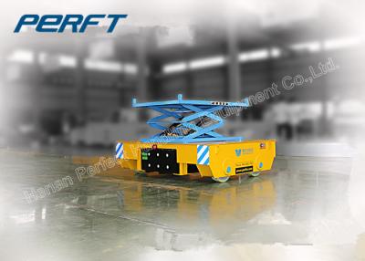 China scissor hydraulic lifting rail battery transfer heavy transfer cart à venda