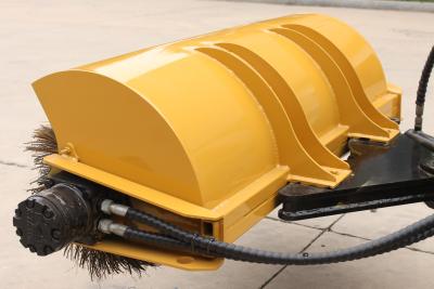 China Angle rotary broom for skid steer loader mini skid steer loader for sale