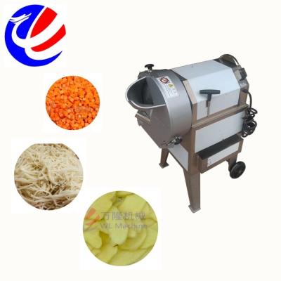 China Brand New Automatic Cutting Vegetable Into Slices / French Fries Potato Chips Making Machine Price Cassava French Fries Cutting Machine for sale