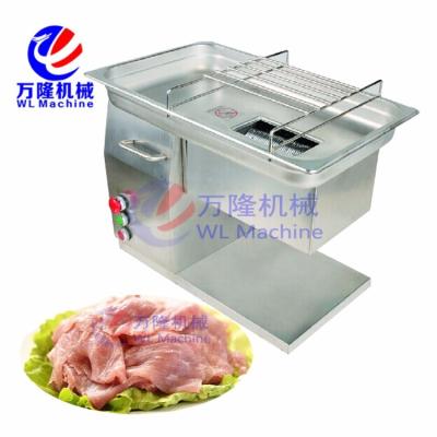 China Industrial meat slicer/rabbit meat processing equipment meat slicing machine/electric fresh meat cutting machine for sale